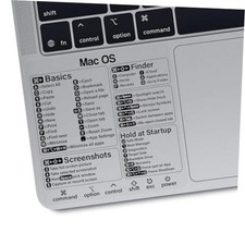 Mac Shortcut Sticker - Mac OS Shortcuts Sticker (M+Intel), Laptop 1 Mac Os