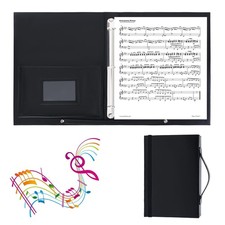 Choral Music Holder, Sheet Music Folder with Handle and Strap, Sheet Music Bi...