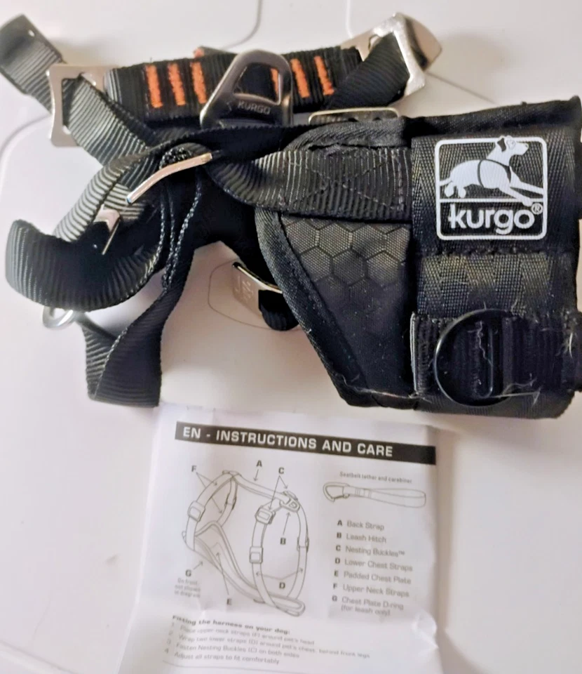 Kurgo Tru-Fit Dog Car & Walking Harness Large 50-80 lb Crash Tested - Image 3 of 4
