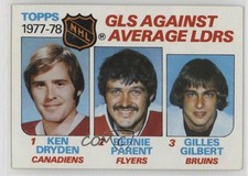 1978-79 Topps Leaders Ken Dryden Bernie Parent Gilles Gilbert #68 HOF 1pt9