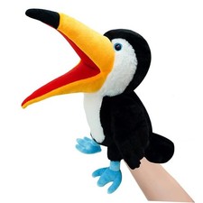 Hand Puppet,13.8" Animal Puppets Stuffed Animal Hand Puppets for Puppet Toucan