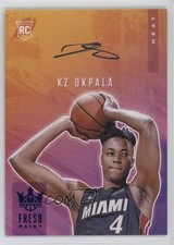 2019-20 Panini Court Kings Fresh Paint Sapphire 7/25 KZ Okpala #FP-KZO Auto 2d9