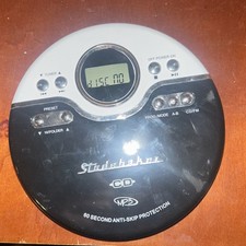 2021 Studebaker White/Black CD Player with FM Stereo SB3703 Tested  Working