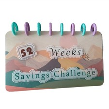 Książka gospodarcza, 52-WöChige Binder--Challenge, Wielokrotnego użytku Moneypla8750