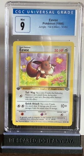 CGC 9 MINT Eevee 1999 Jungle 1st Edition 51/64 Pokemon Card