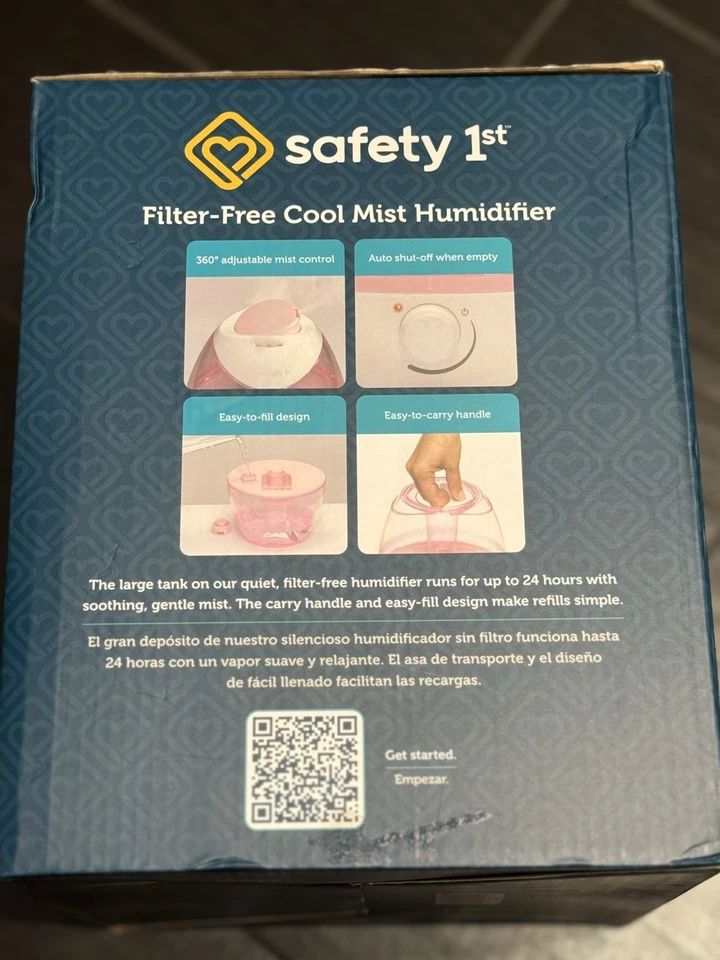 Увлажнитель Safety 1st Filter Free Cool Mist, розовый, розовый - Изображение 4 из 4