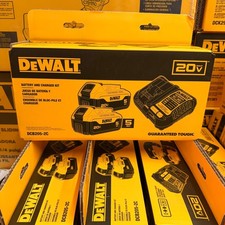 NEW DeWALT DCB205-2C 20V MAX XR 5Ah Battery 2-Pack and Charger - FREE SHIP 