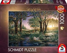 NEW Schmidt Jigsaw Puzzle 1000 Pieces 12 Ages Morning Magic at the Lake