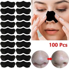 Lusveaue 100 Pcs Blackhead Remove Nose Strip Cleansing Acne-Fighting Pore Strips