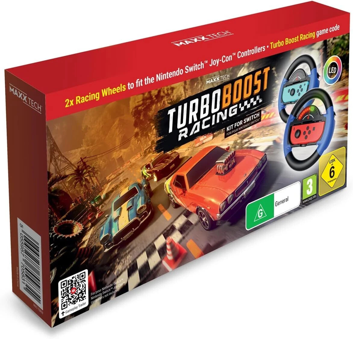 Max Tech Turbo Boost Racing Kit for Nintendo Switch