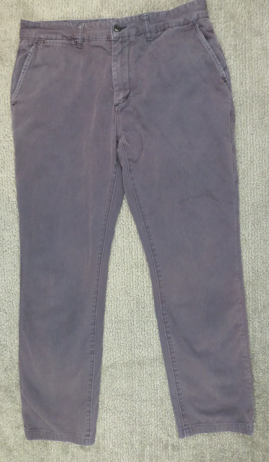 Taylor Stitch Foundation Pant Mens 33x30 Faded Worn Blue Organic Cotton