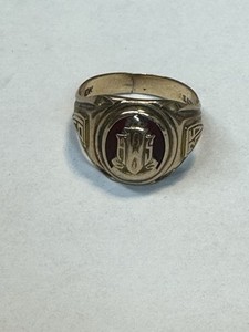 10k yellow gold 1936 J.E. Caldwell & CO class ring Art Deco 3.83 Grams Size 5.75