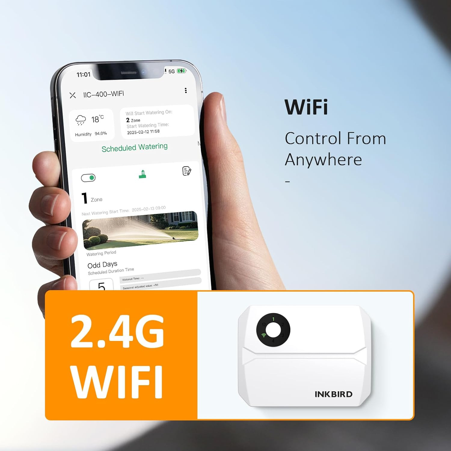 IIC-400 Centralina Irrigazione Wifi 4 Zone: Programmatore Smart App - 3