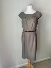 NWT Calvin Klein Shift Dress in Grey, Size 8
