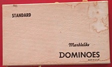 Puremco Marblelike Dominoes Standard Set No. 616 Made in USA Vintage