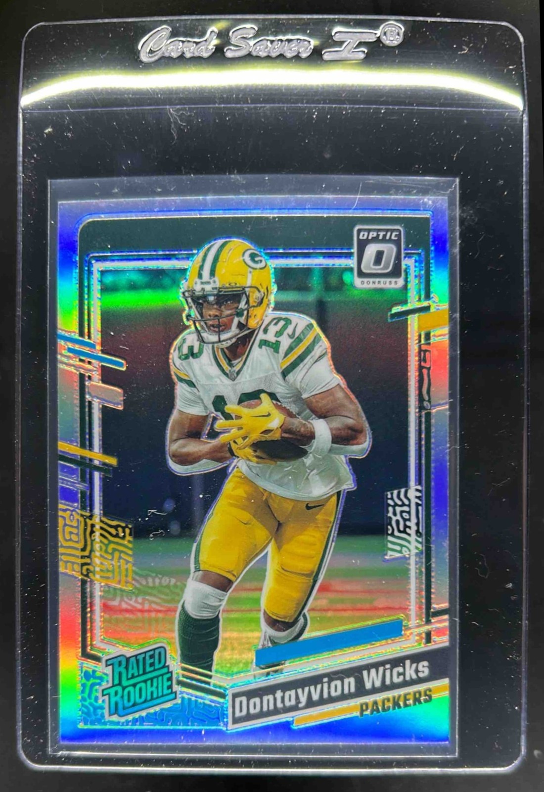 2023 Donruss Optic Dontayvion Wicks Holo Prizm Rated Rookie #249 Packers
