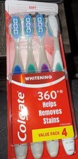 Colgate 360 Optic White Whitening Toothbrush, Adult Soft Toothbrush Brand New