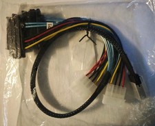 Internal Mini SAS 36Pin SFF-8087 to 4x SFF-8482 29Pin with Molex Power Cable SATA