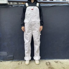 White Dickies Carpenter Overalls 32x32