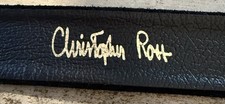 Vintage Black Suede Leather 37  Christopher Ross Belt 1980s