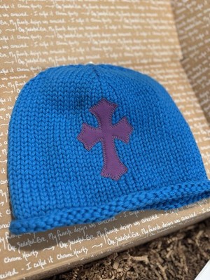 Chrome Hearts Leather Cross Cashmere Beanie - NEW! | eBay