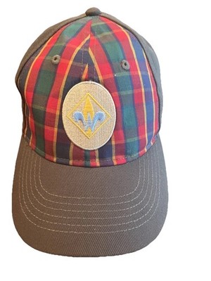 Cub Scout Webelos Flex Hat Boy Scouts of America Twill Plaid Green S/M