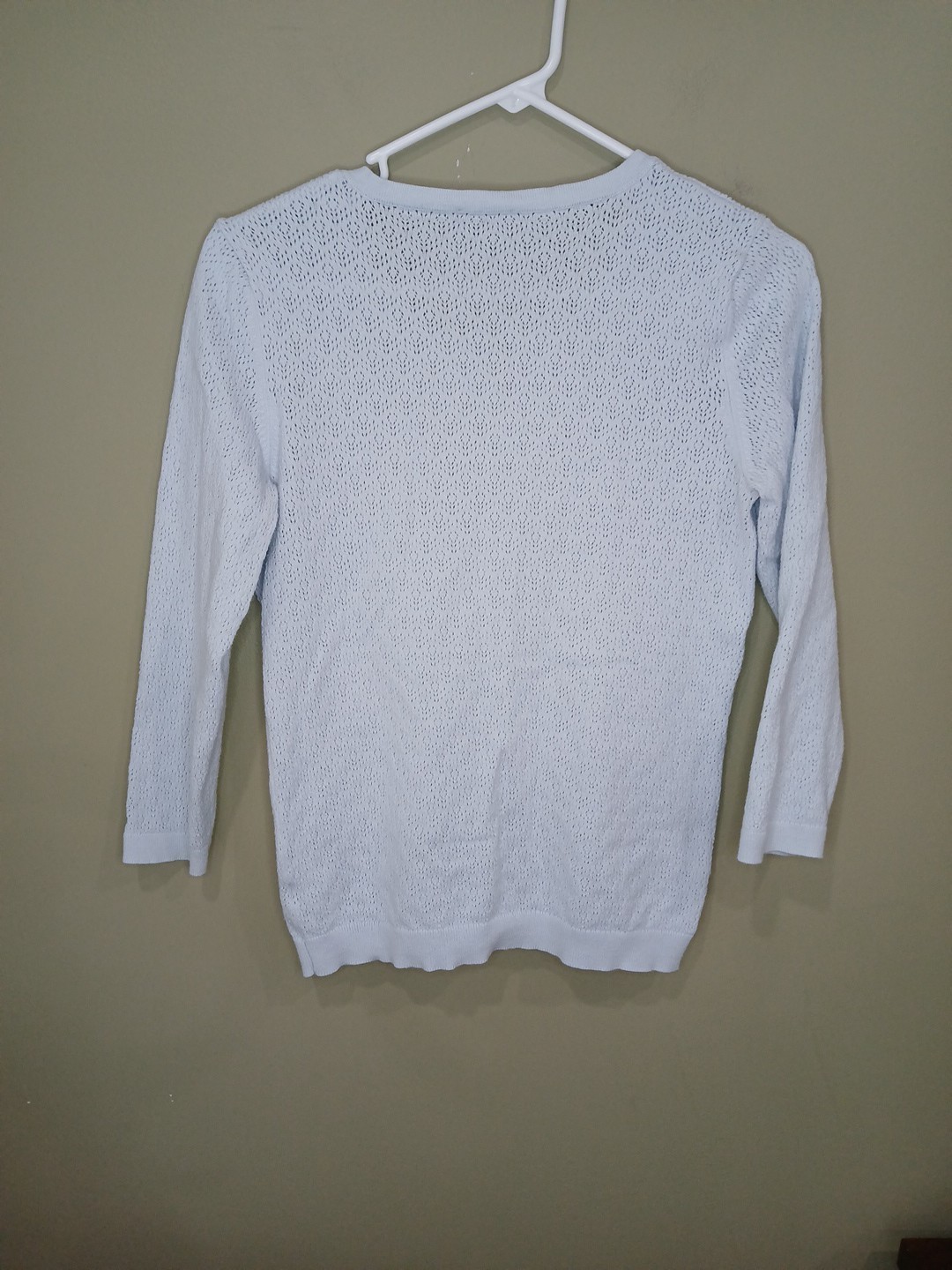 Talbots Light Blue Extra Small Button Up Cardigan… - image 7