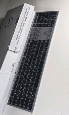 Dell Premier Multi-Device Wireless Slim Keyboard Mouse KM7321W Gray/Black