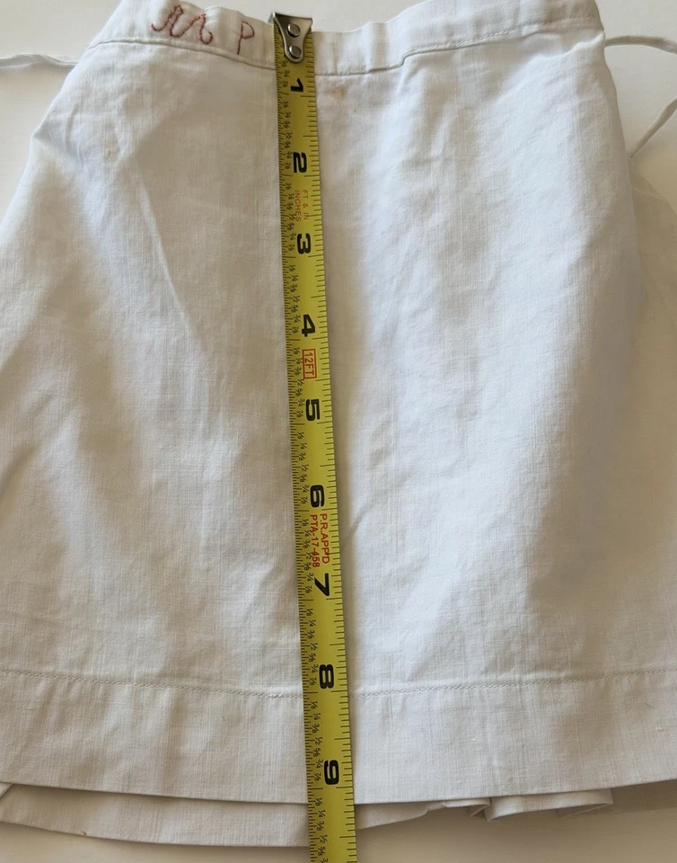 Antigua falda interior eduardiana de algodón para muñeca francesa o alemana grande Foto 2 de 4