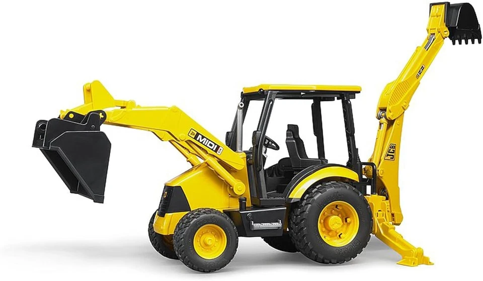 JCB MIDI CX Backhoe Loader - Realistic Construction Toy - Image 4 of 4