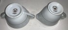Huntington Made in Japan White Leaves Silver Trim Creamer and Sugar — photo 4