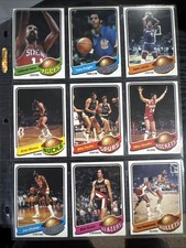 1979-80 TOPPS BASKETBALL 9 CARD LOT