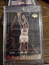 1999-00 Upper Deck Air of Greatness Michael Jordan #151 RARE Exclusives Gold 1/1