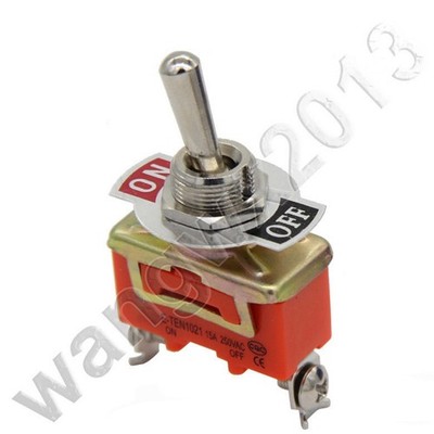 5pcs For E-TEN 1021 15A 250VAC 2-Pin 2 Position Toggle Switch ON-OFF Mini Switch
