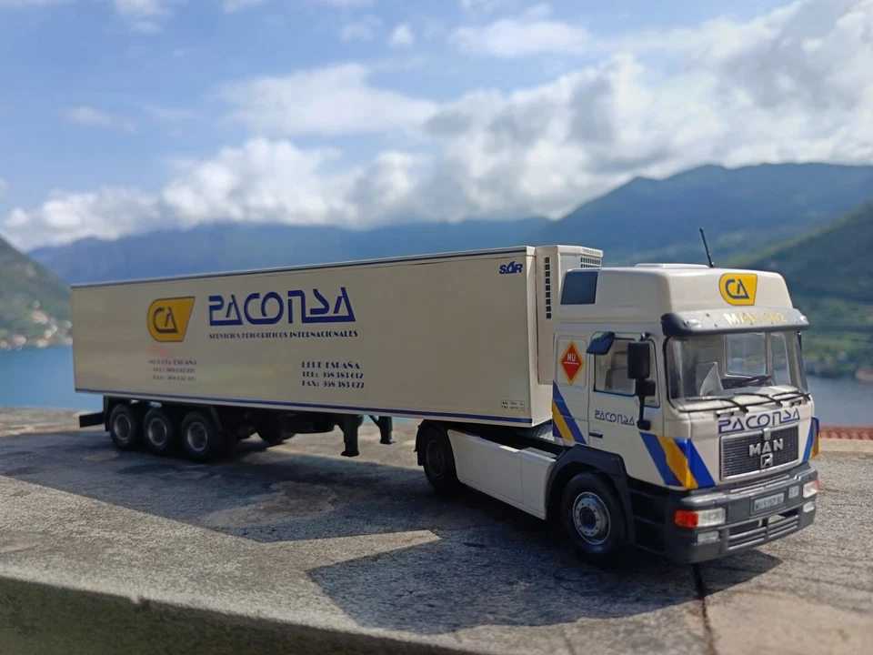 Camion Epoca Vintage Truck MAN 19.502 (1991) "Paconsa" Die Cast Model 1/43 - Immagine 3 di 4