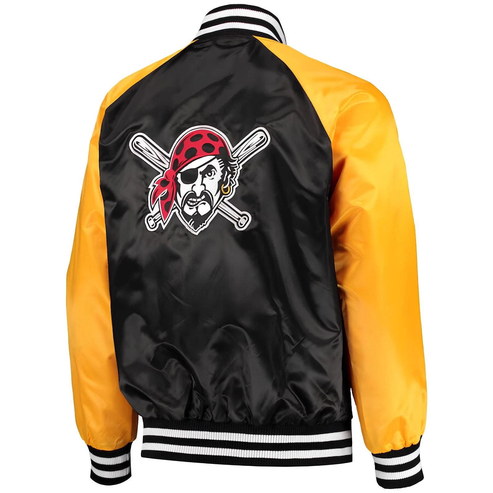 PittsburghPirates Black Golden Basebal Varsity Jacket Men (Not Satin, Not Wool, Not Leather)