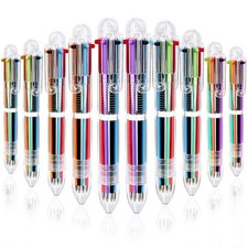Mluchee 24 Pack Multicolor Pen 0.5mm 6-in-1 Multi Color Pen, Backs to School ...