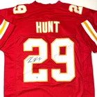 Kareem Hunt 💪 HAND SIGNED 🖊️ Kansas City Chiefs RED ❤️‍🔥 NFL Jersey 🎽