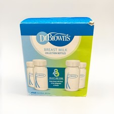 Dr. Brown  s Breast Milk Collection Bottles 4 Pack 4oz 120mL BPA Free NEW OBox
