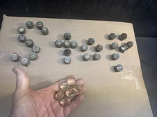 Vintage Original Glass Cats Eye Railroad Highway Road Sign Reflector Lot Of 30