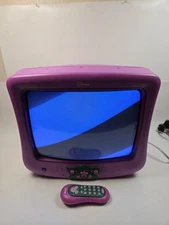 DISNEY TINKERBELL CRT 13" TV (F1310ATV)📺🪄 | RARE RETRO | TESTED With Remote