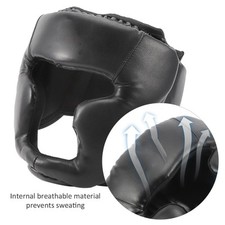 (Noir Enfants) Erwachsene/ Eingeschlossen Boxing Head Guard Helm Sand BA