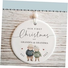 Grandma and Grandpa Ornament 2025, New Grandparents Ornament 2025