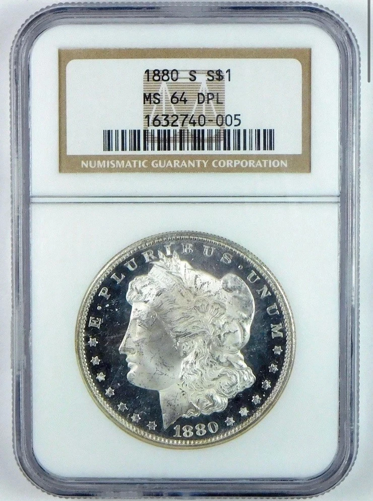 25+ MS 64 Graded 1880 Year Morgan US Dollars (1878-1921) for sale