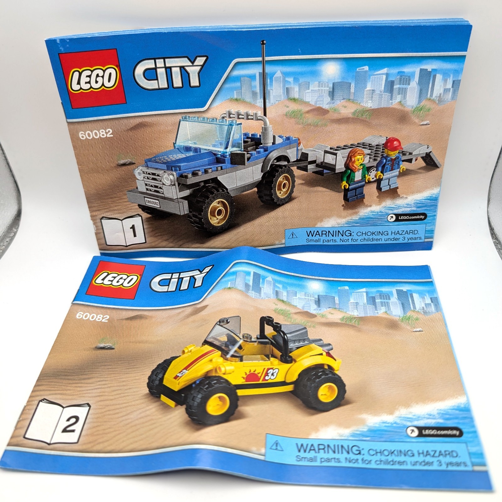 LEGO CITY Dune Buggy Trailer 60082 Complete Set w/ Manuals Retired No ...