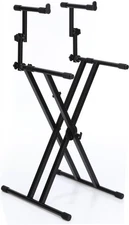 Gator Frameworks GFW-KEY-5100X Deluxe 2-Tier X-Style Keyboard Stand