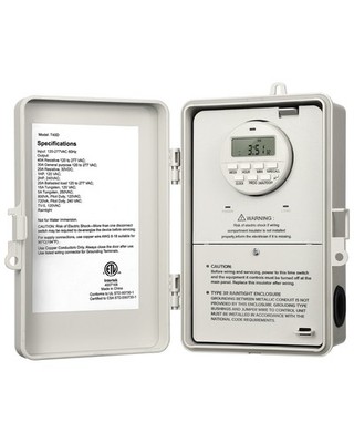 Pool Pump Timer, Digital Timer Box, 2HP 40A 120-277 VAC,7-Day 20 ON/Off Timer