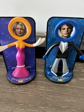 90’s CBS Designs 1999  Flexo Buddies Photo Frame  Figures Glam Girl & Beau