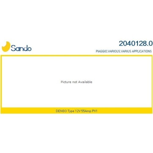 Alternateur Sando 2040128.0 pour réparer la charge de votre Kubota