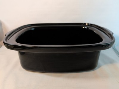 GE 6.5 Qt Slow Cooker 169084 Replacement Crock Rectangular Insert Black